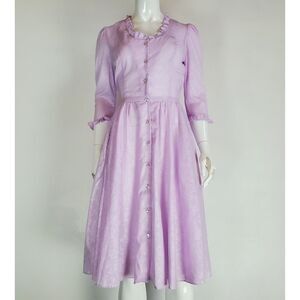 Vintage 70's/80's Lavender Prairie Dress